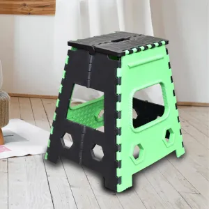 2554 Plastic Foldable Pick n Move Strong Step Stool Table, 18Inches