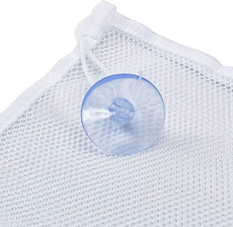 3 x White Baby Kids Bath Toys Holder Organiser Hanging Large Bag
