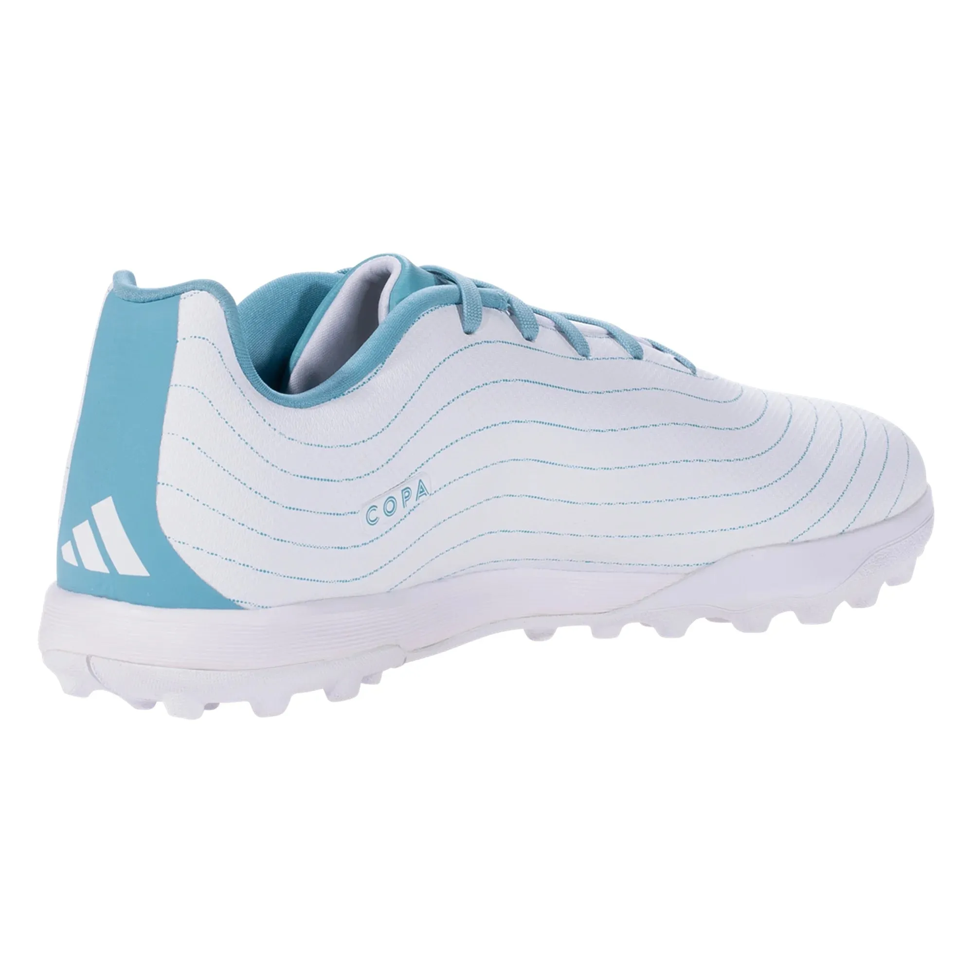 adidas Copa Pure.3 Parley TF Turf Soccer Cleats White/Grey/Blue