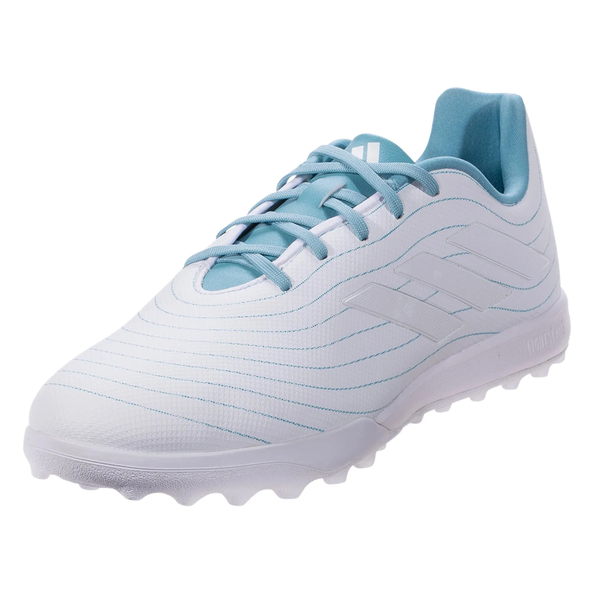 adidas Copa Pure.3 Parley TF Turf Soccer Cleats White/Grey/Blue