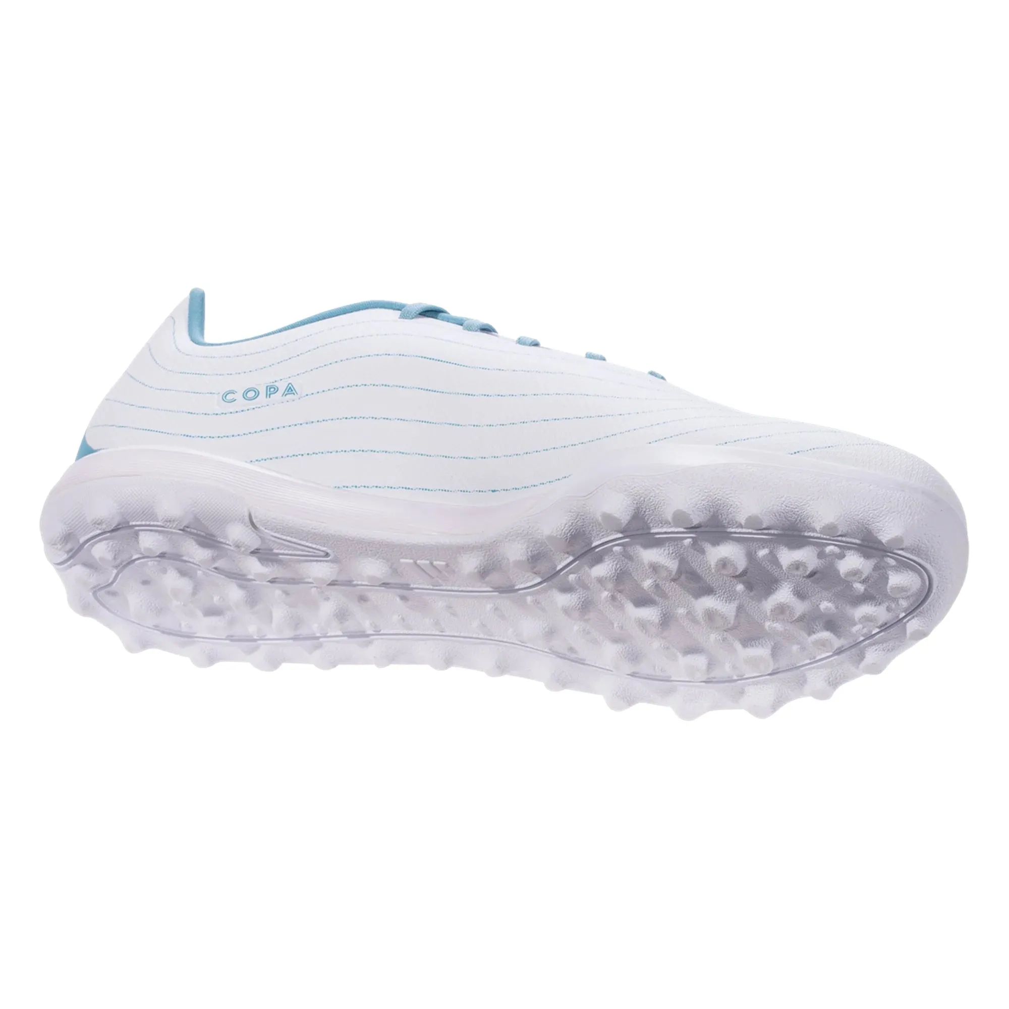 adidas Copa Pure.3 Parley TF Turf Soccer Cleats White/Grey/Blue