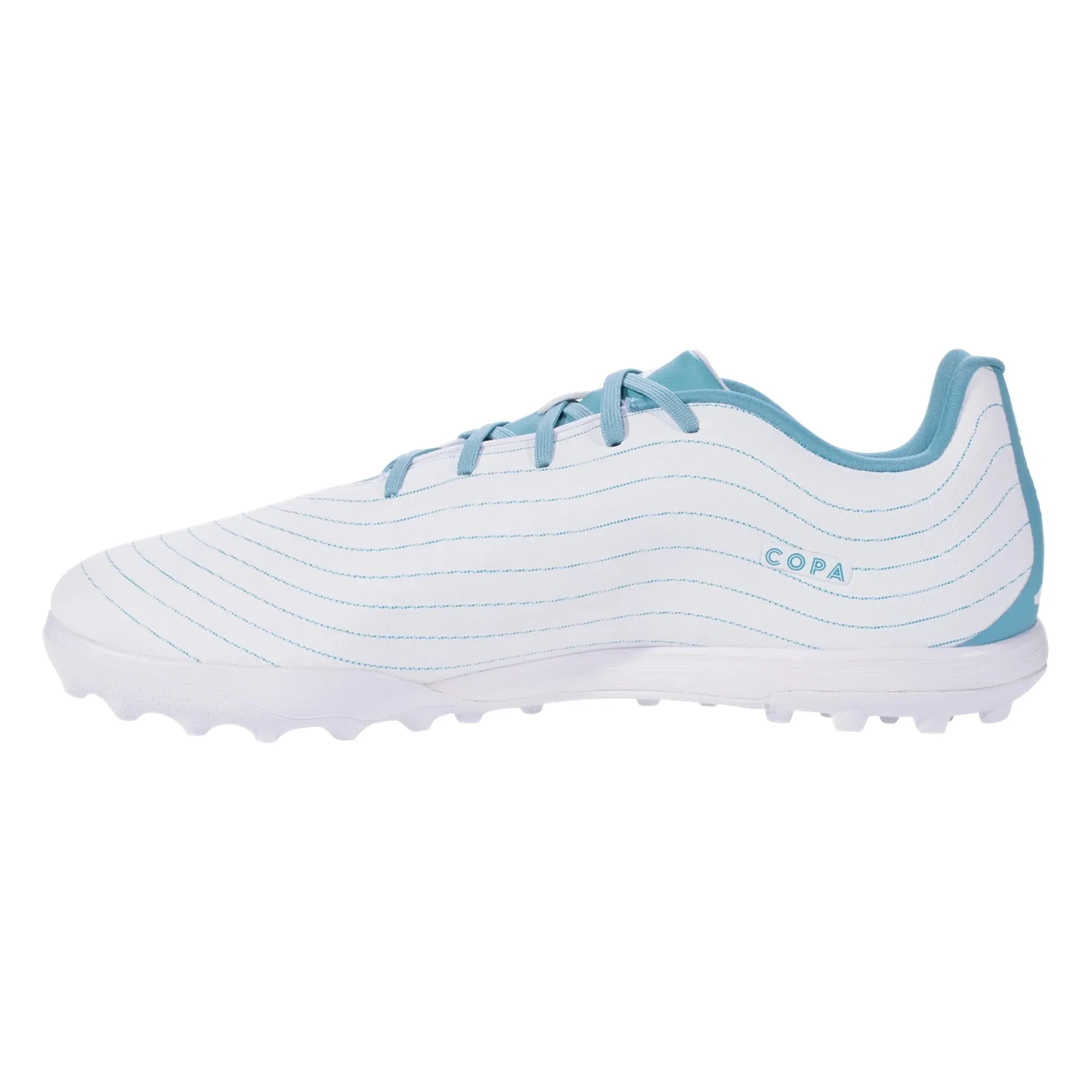 adidas Copa Pure.3 Parley TF Turf Soccer Cleats White/Grey/Blue