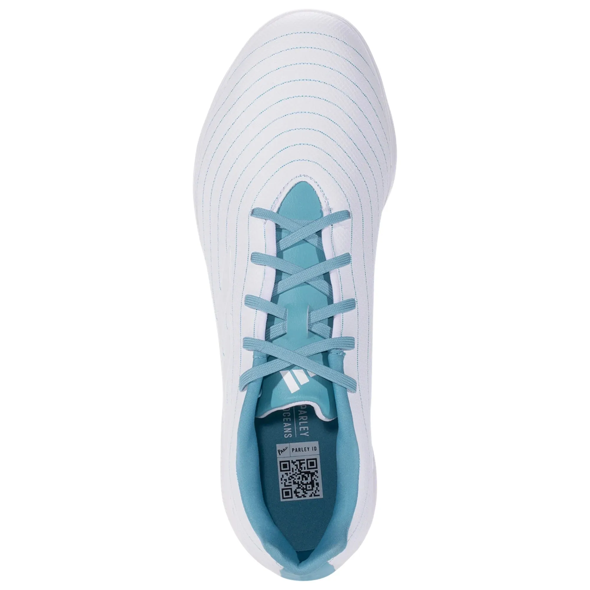 adidas Copa Pure.3 Parley TF Turf Soccer Cleats White/Grey/Blue