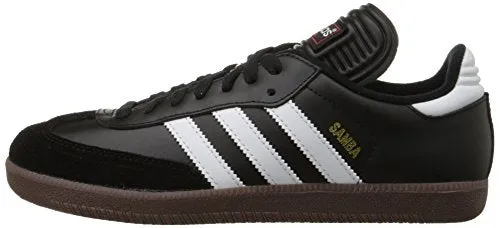 adidas Men's Samba Classic Soccer Shoe,Black/Running White,9 M US
