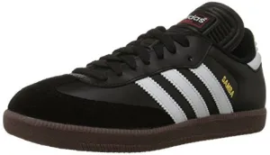 adidas Men's Samba Classic Soccer Shoe,Black/Running White,9 M US