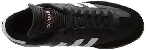 adidas Men's Samba Classic Soccer Shoe,Black/Running White,9 M US