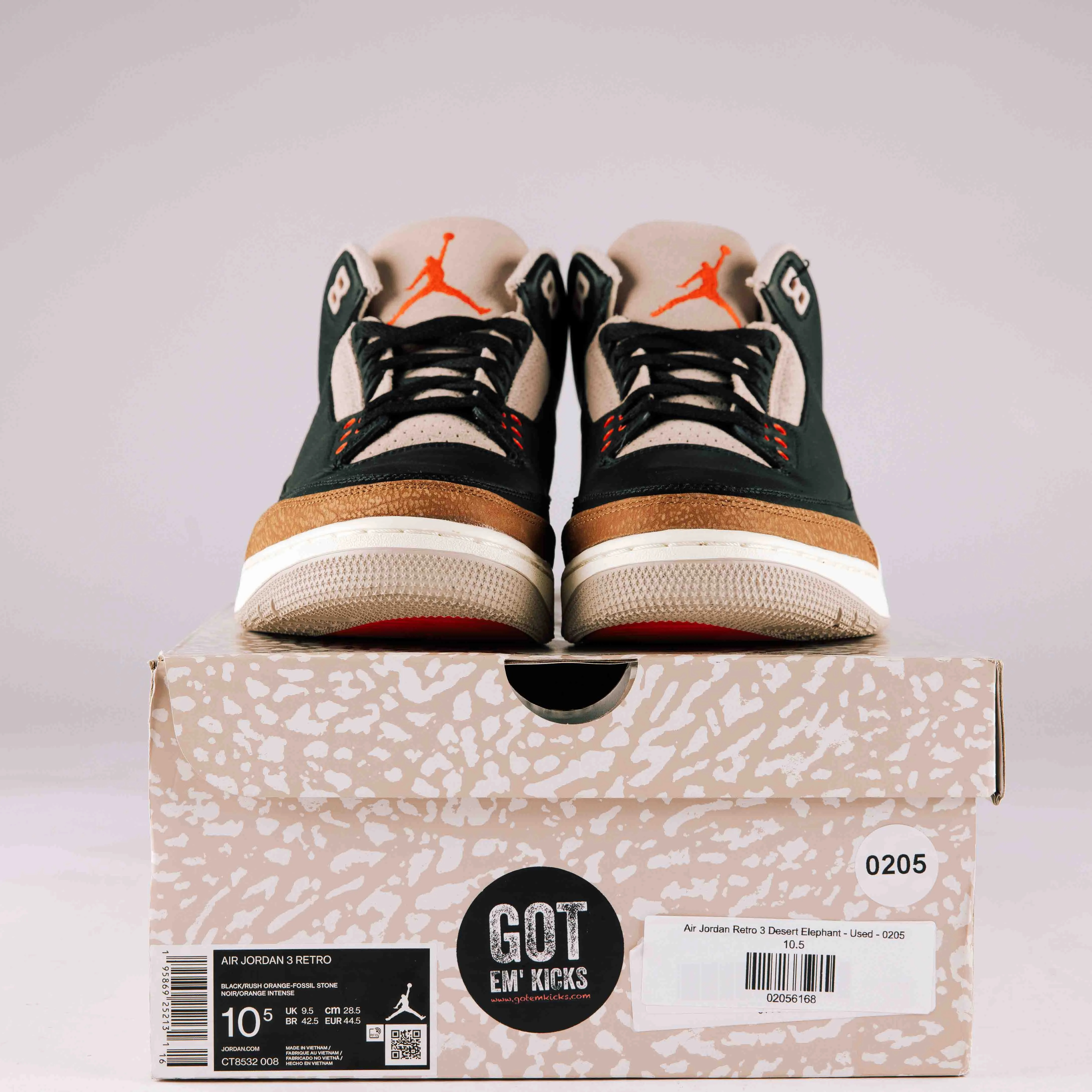 Air Jordan Retro 3 Desert Elephant - Used - 0205