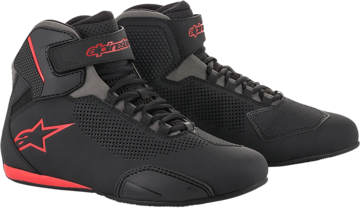 ALPINESTARS Sektor Vented Shoes - Black/Gray/Red - US 10.5 2515618131105
