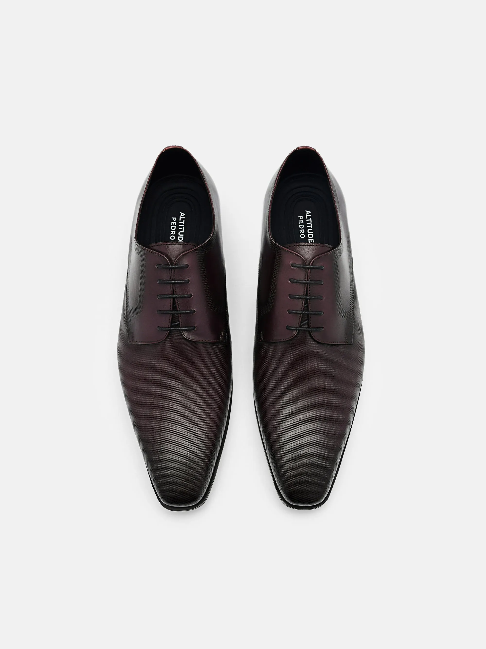 Altitude Lightweight Embossed Leather Derby Shoes