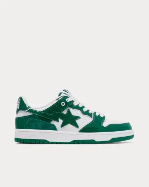 Bape Sk8 Sta #5 Green / White Low Top Sneakers
