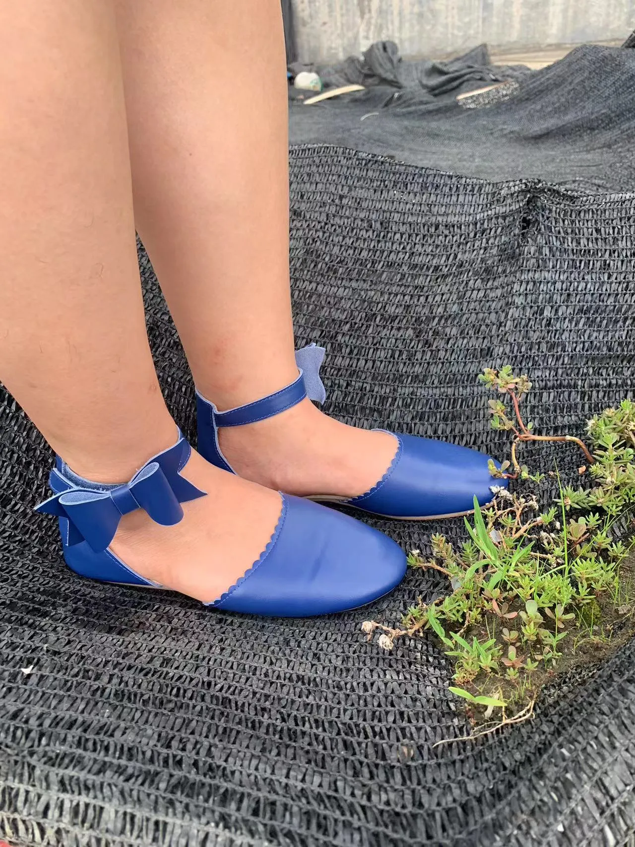 Belle Side Bow - Navy Blue