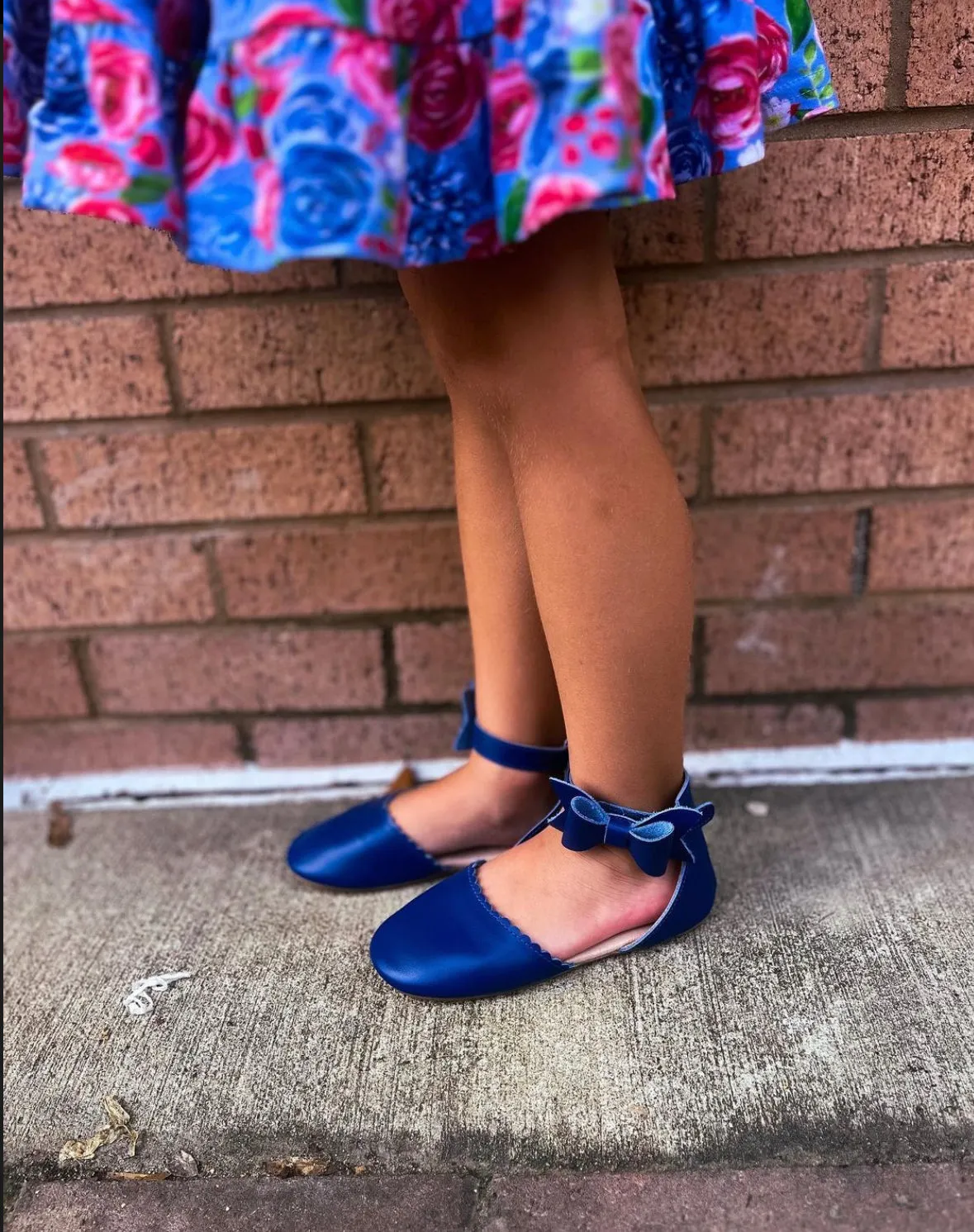 Belle Side Bow - Navy Blue