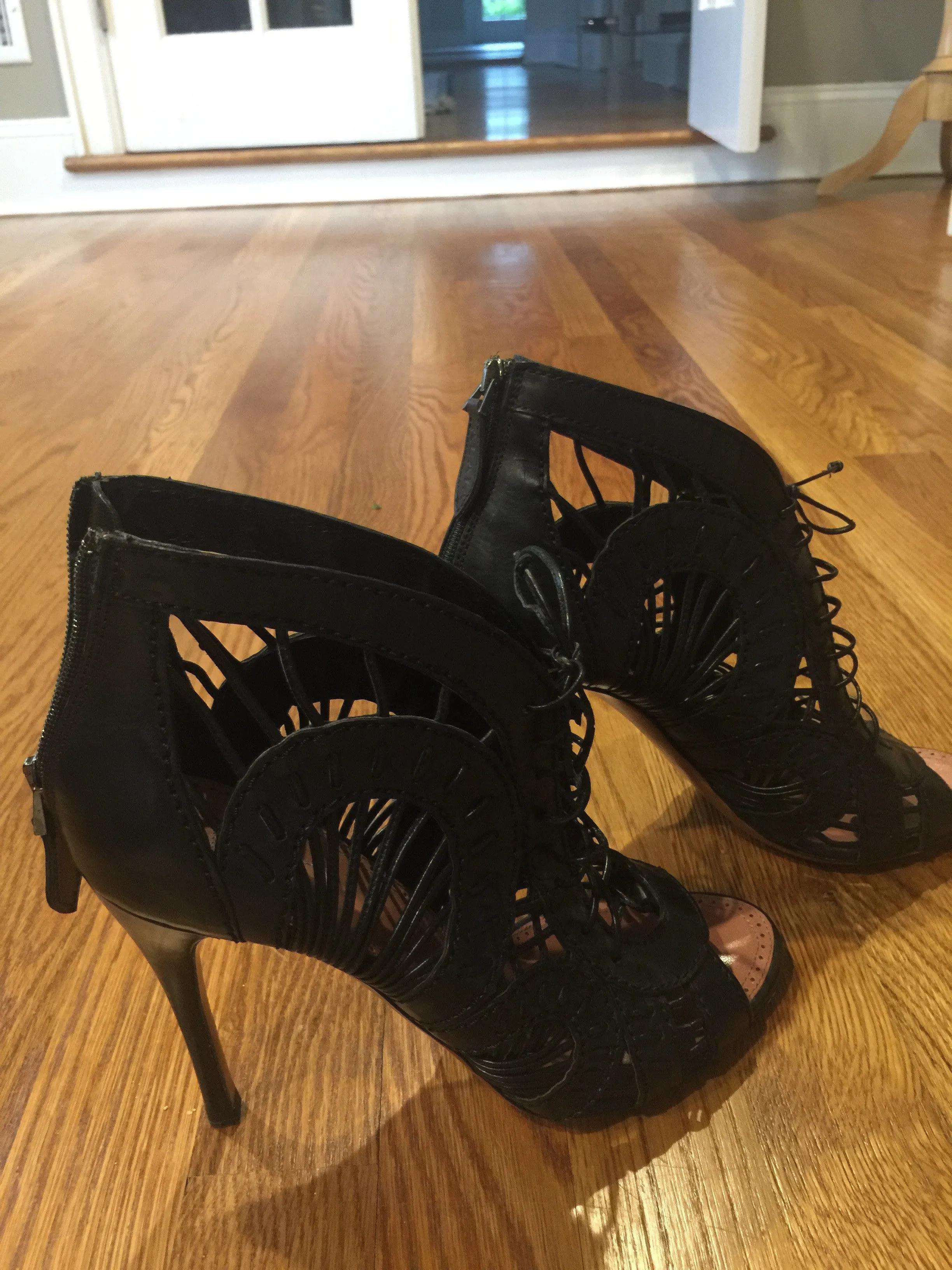 Black Alaia Opened Toed Shoes!