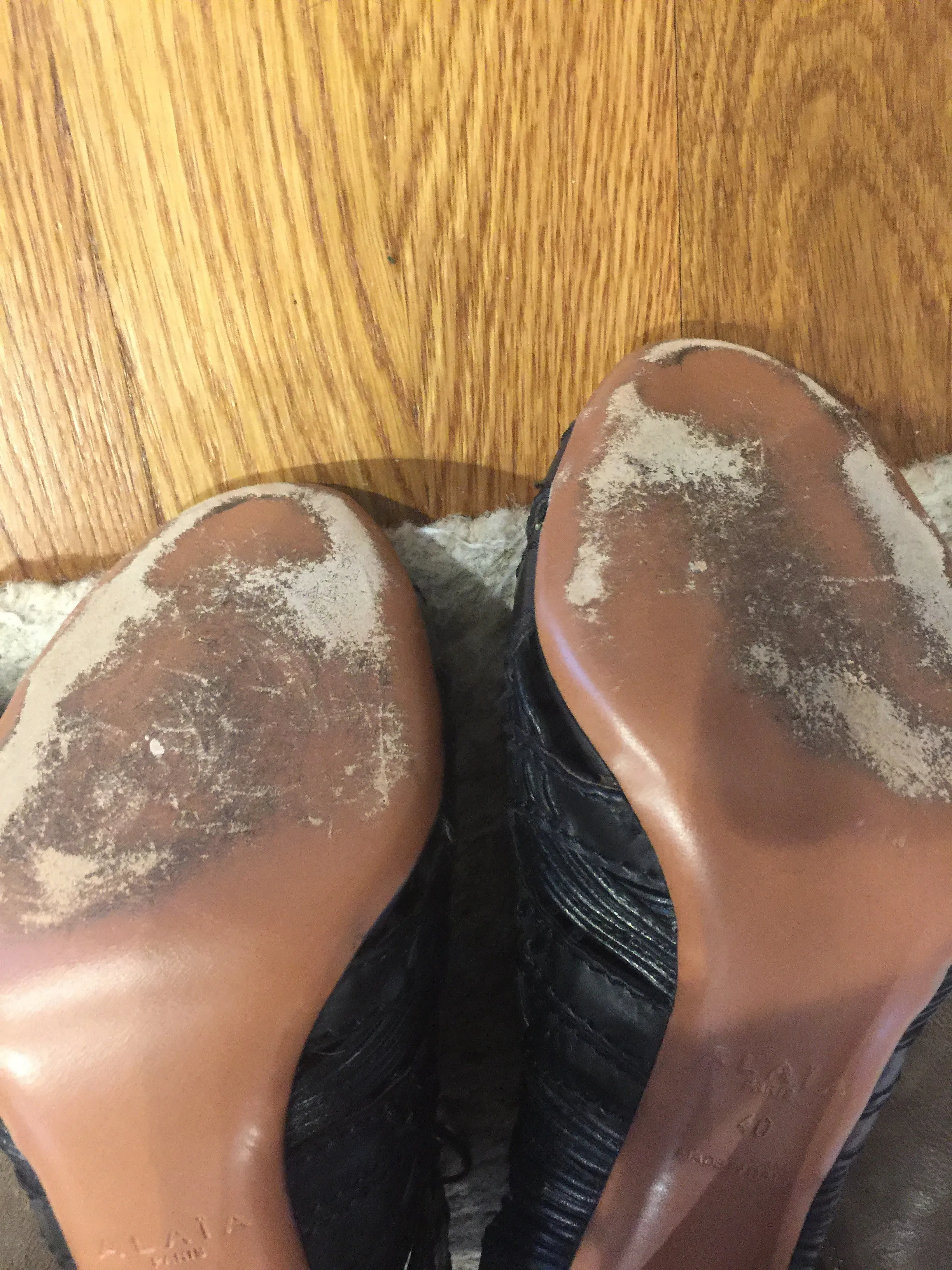 Black Alaia Opened Toed Shoes!