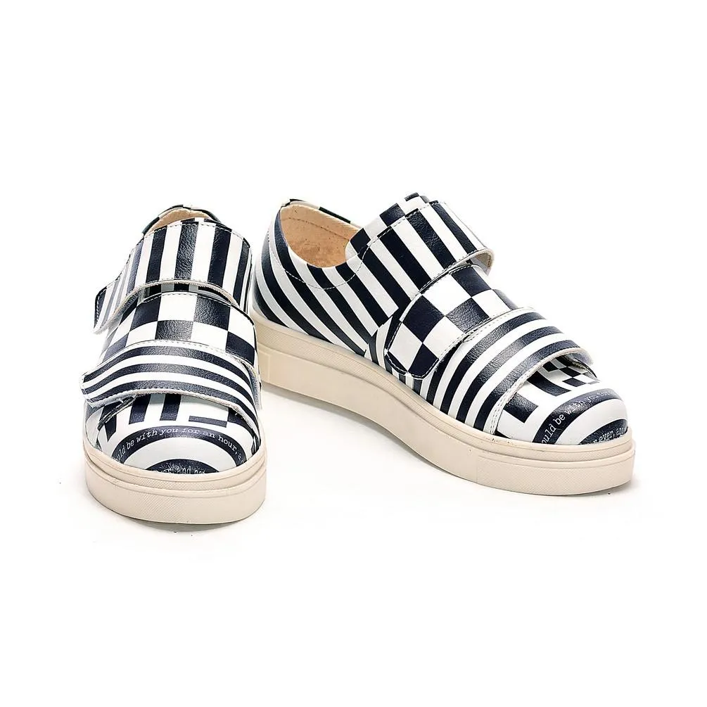 Black and White Sneaker Shoes NAC111