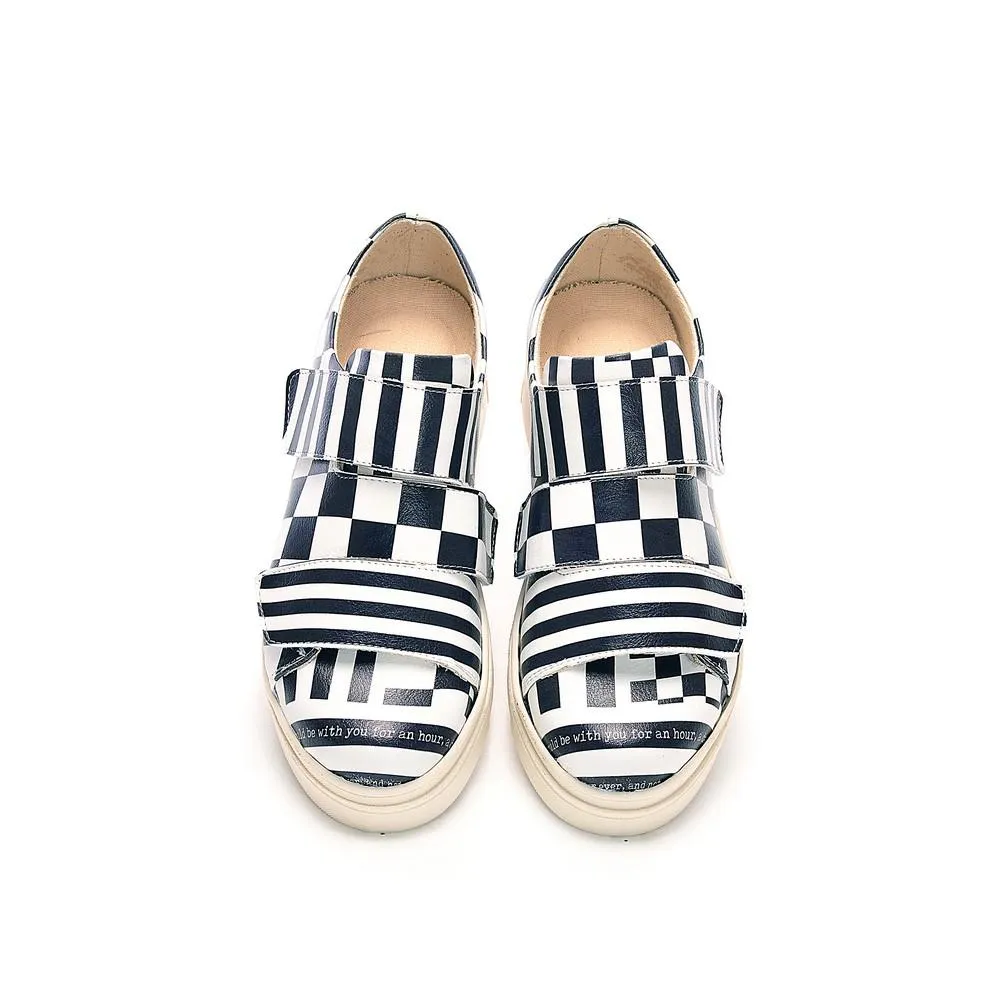 Black and White Sneaker Shoes NAC111