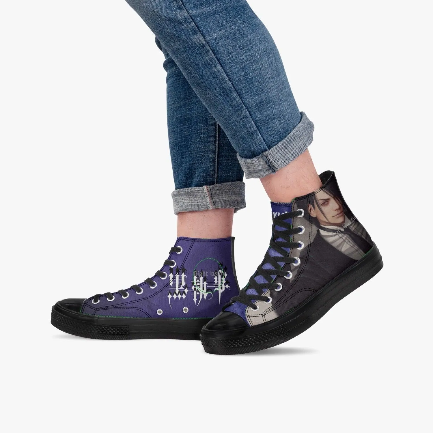 Black Butler Sebastian Michaelis A-Star High Anime Shoes