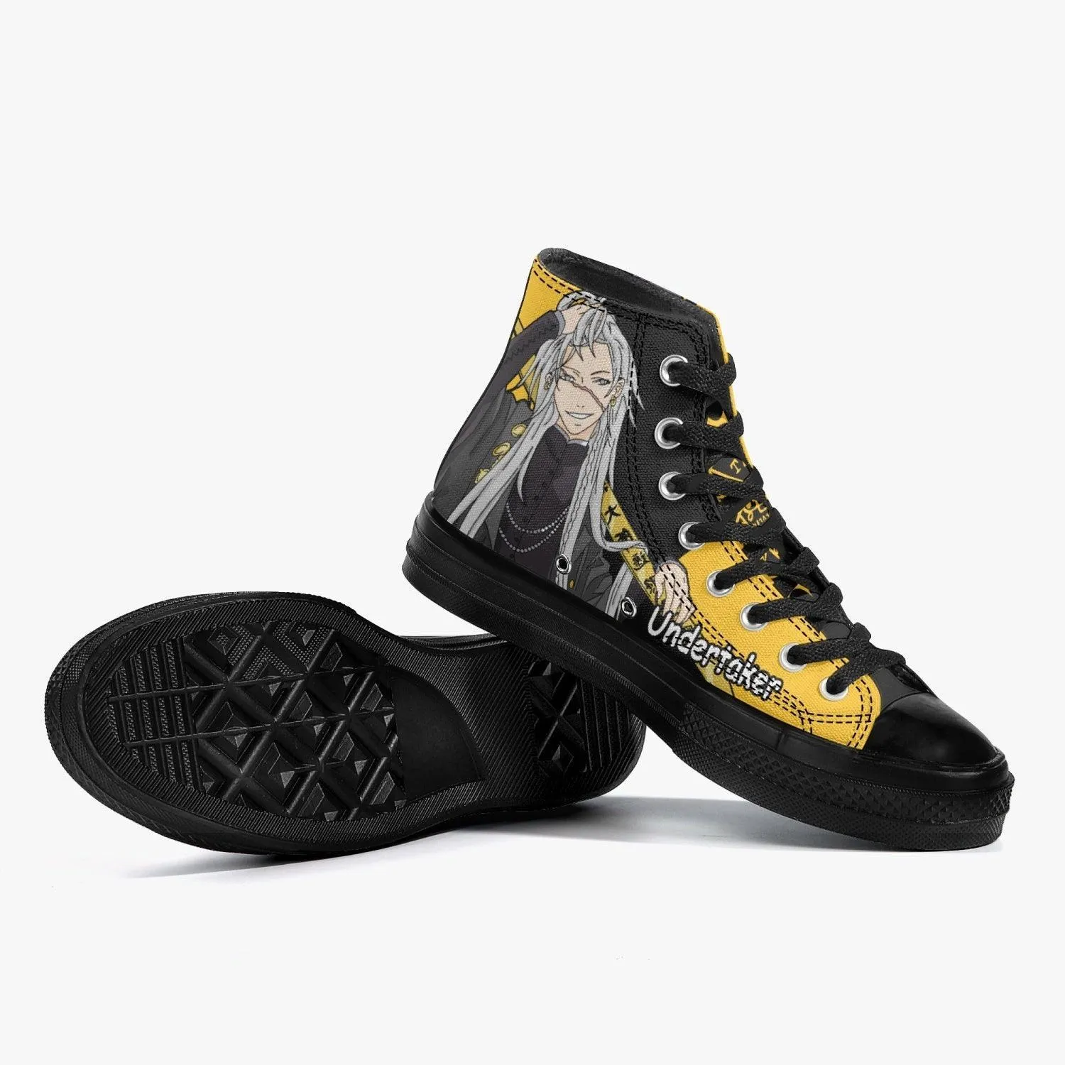 Black Butler Undertaker A-Star High Anime Shoes