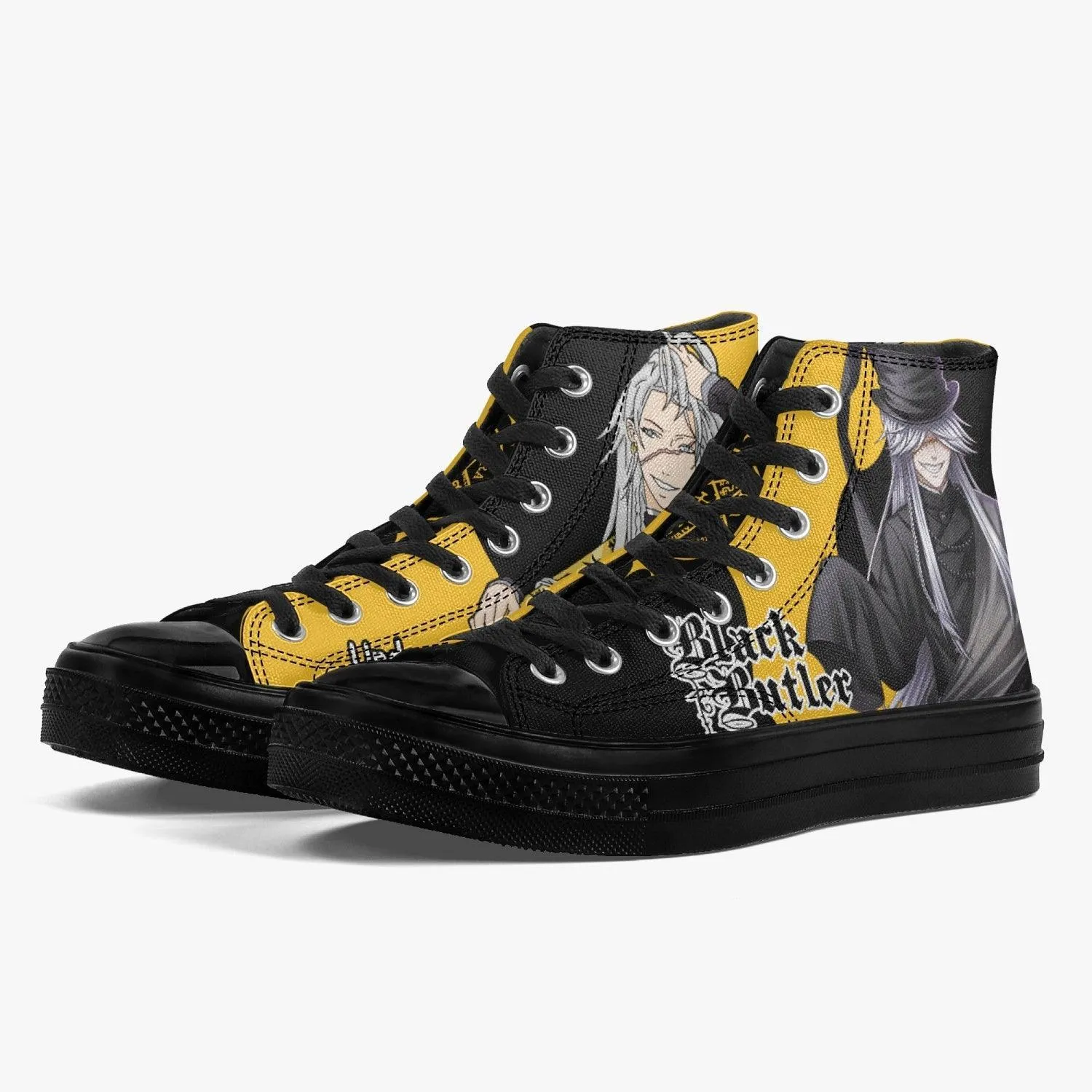 Black Butler Undertaker A-Star High Anime Shoes