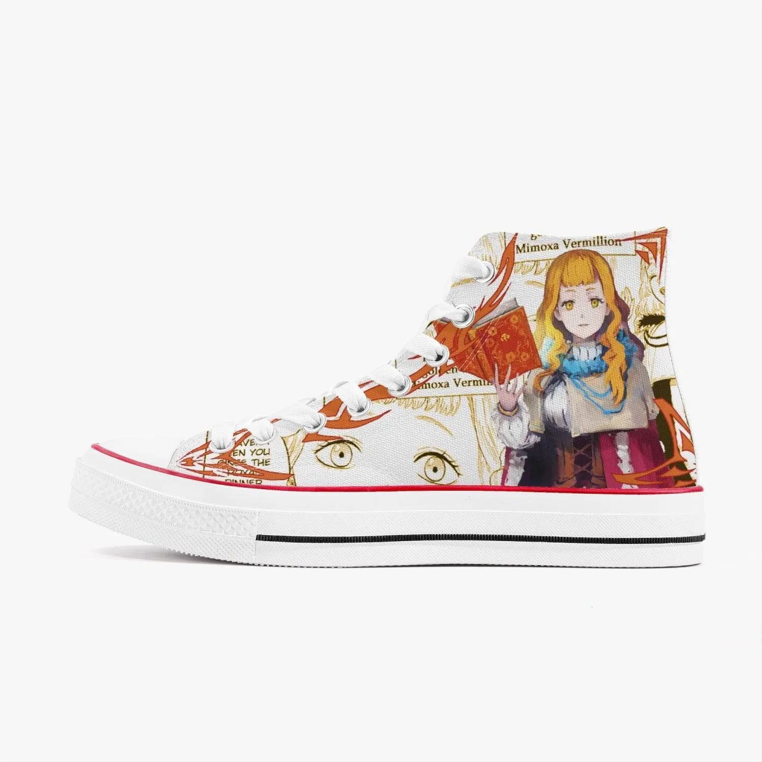 Black Clover Mimosa Vermillion A-Star High White Anime Shoes