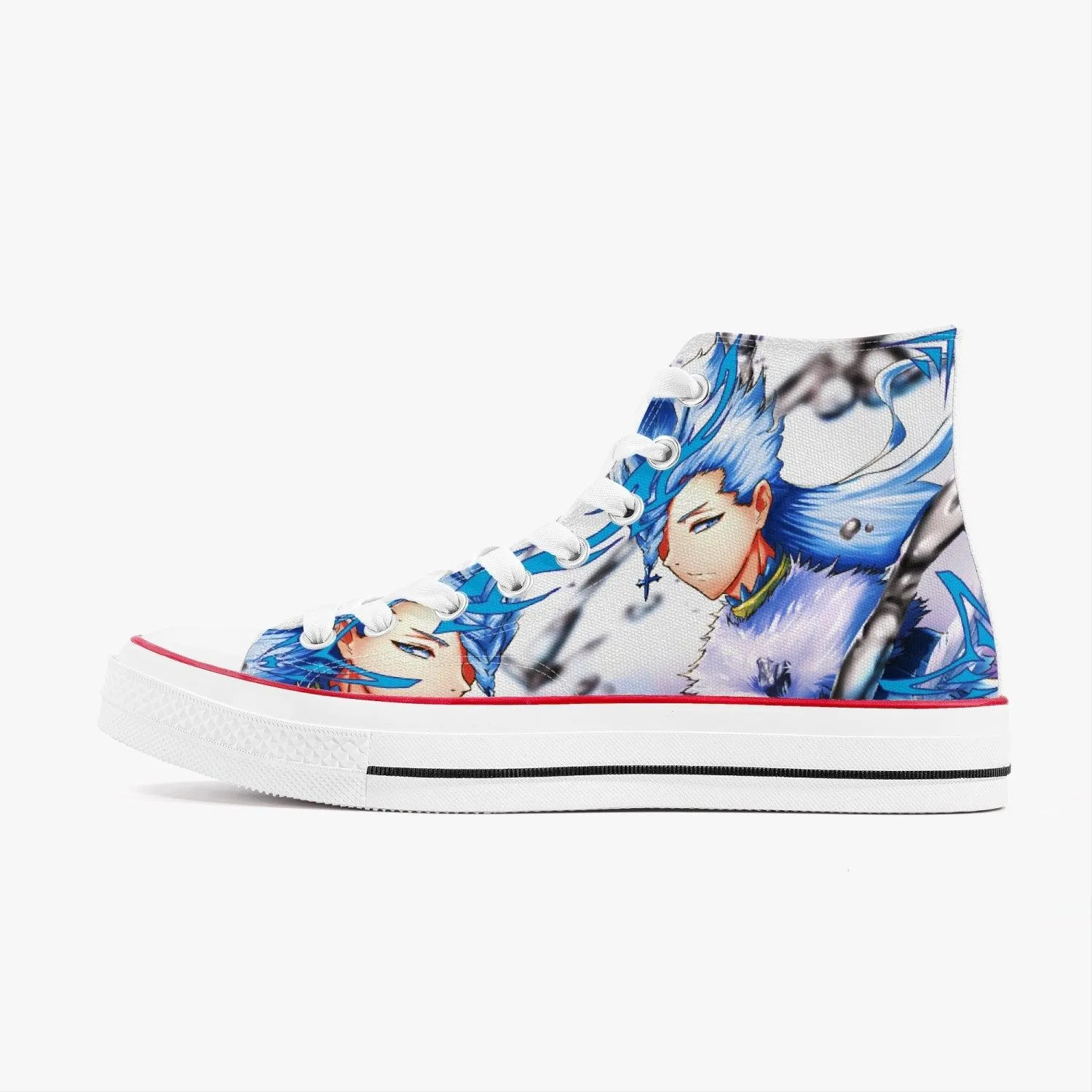 Black Clover Nozel Silva A-Star High White Anime Shoes