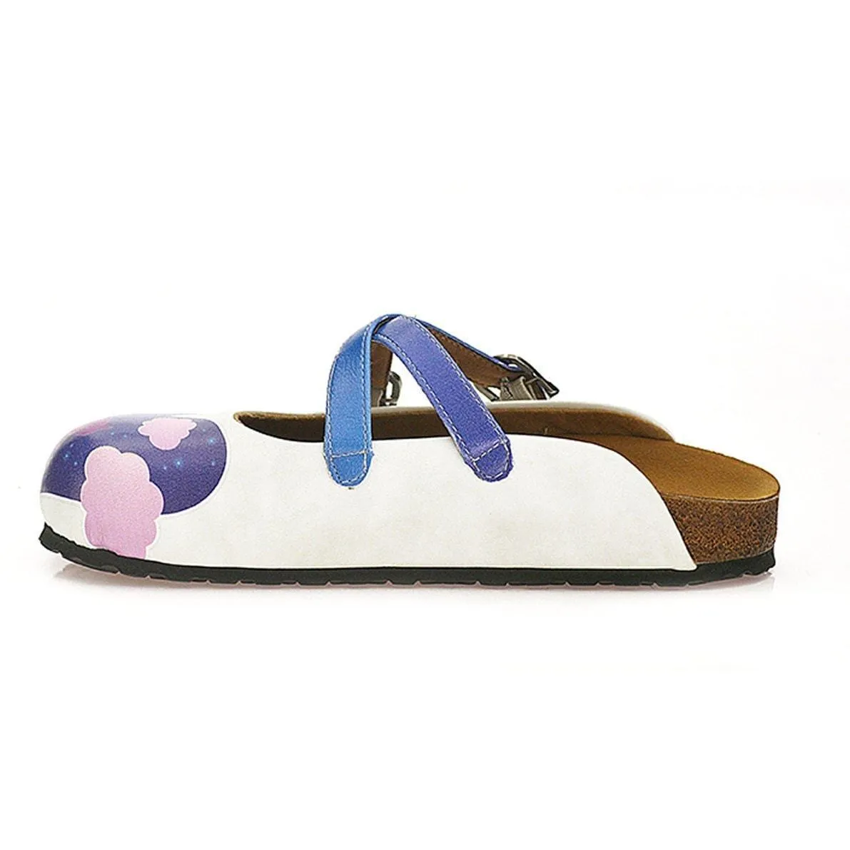 Blue Nighttime Heart Clogs WCAL116