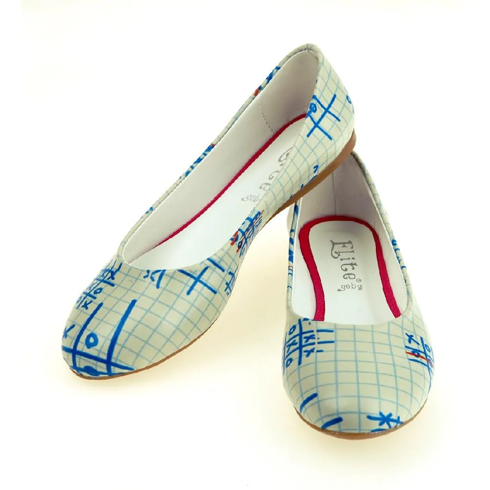 Blue OXO Ballerinas Shoes 1064
