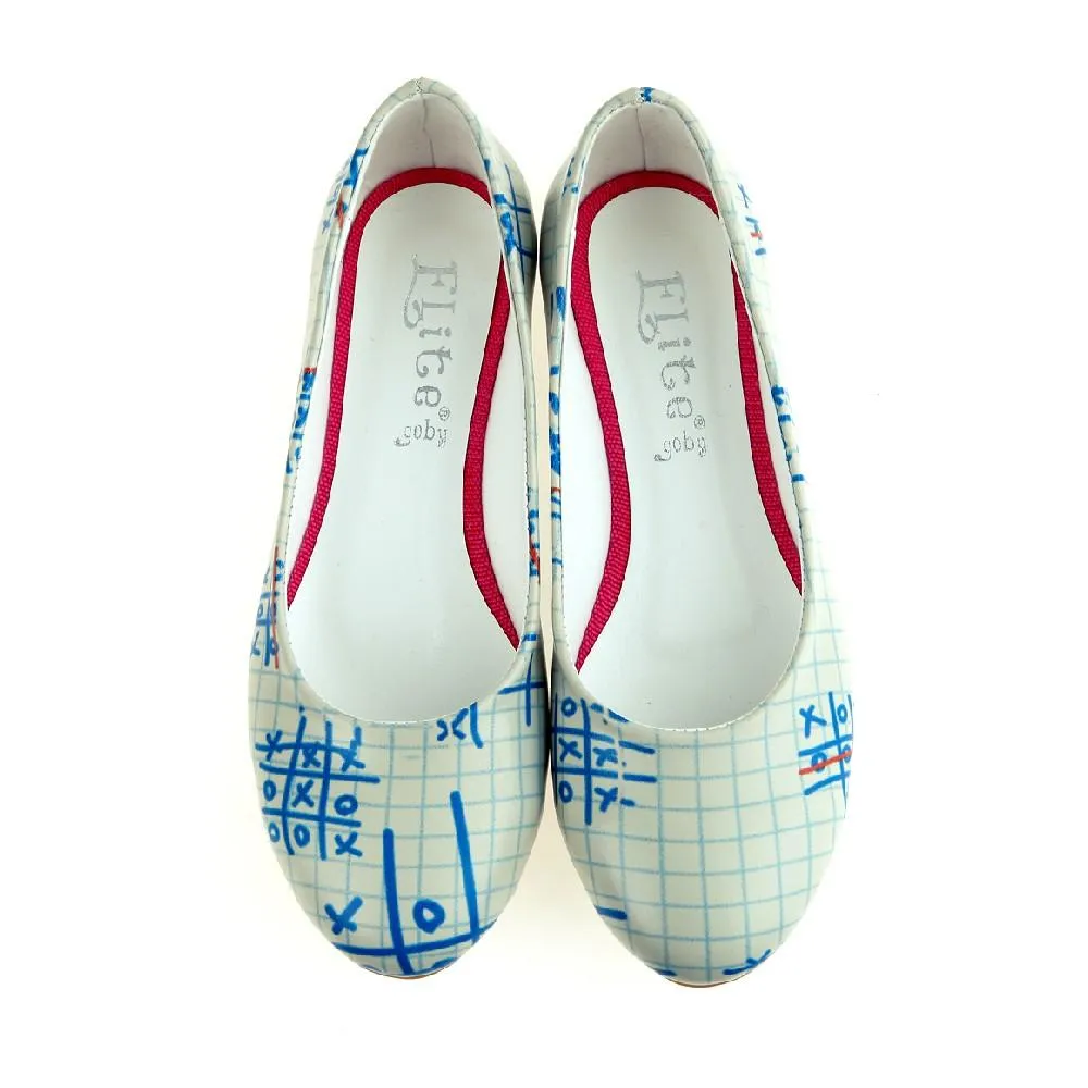 Blue OXO Ballerinas Shoes 1064