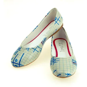 Blue OXO Ballerinas Shoes 1064