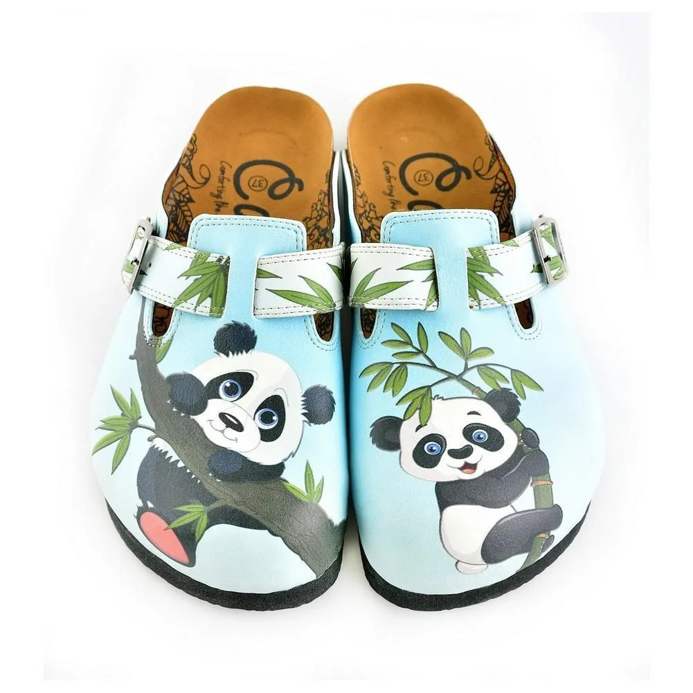 Blue Panda Clogs WCAL362