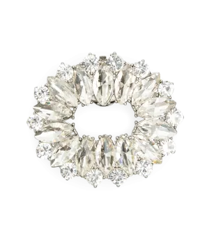 Bridal Shoe Clips - Crystal & Silver