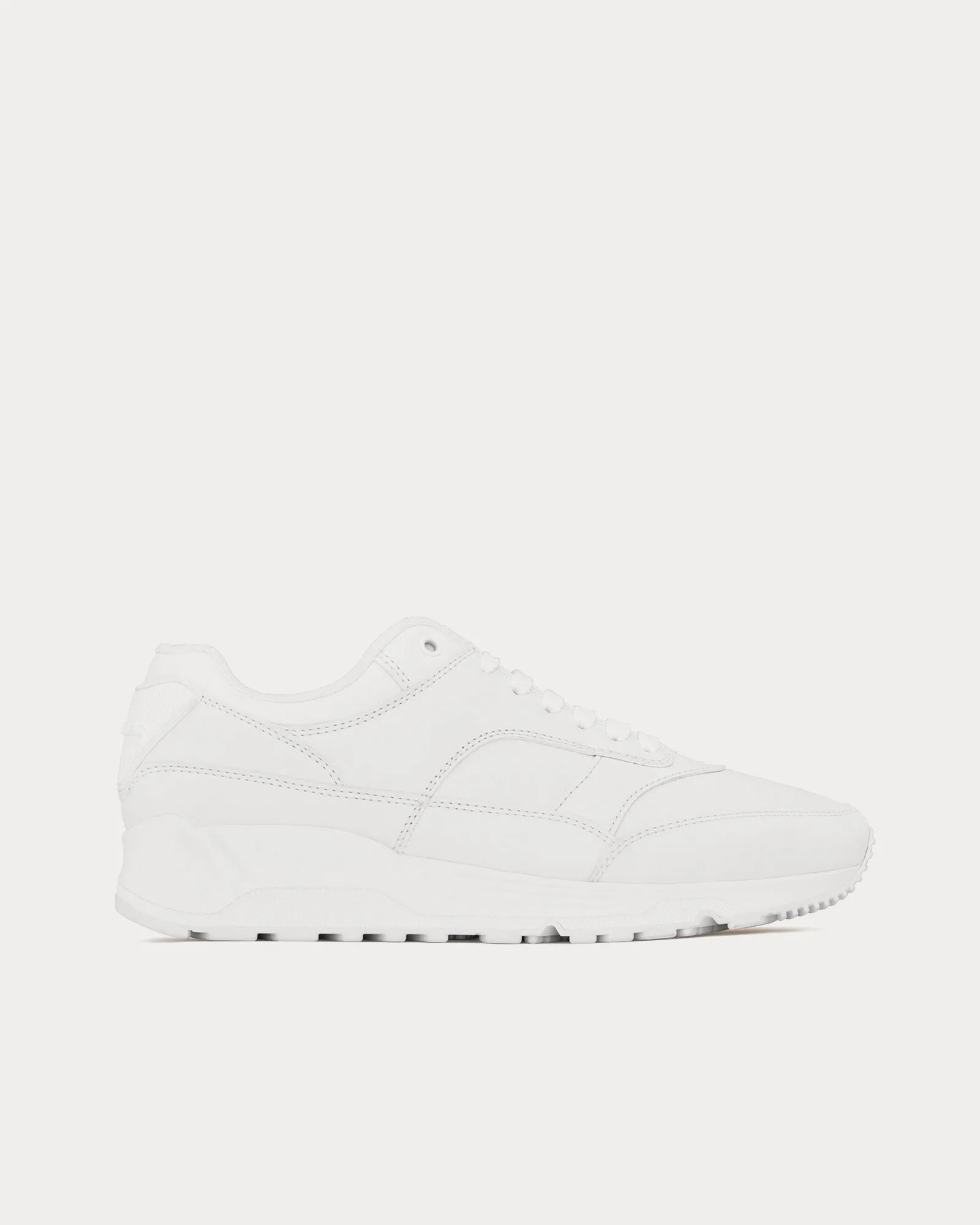 Bump Smooth Leather Blanc Optique Low Top Sneakers
