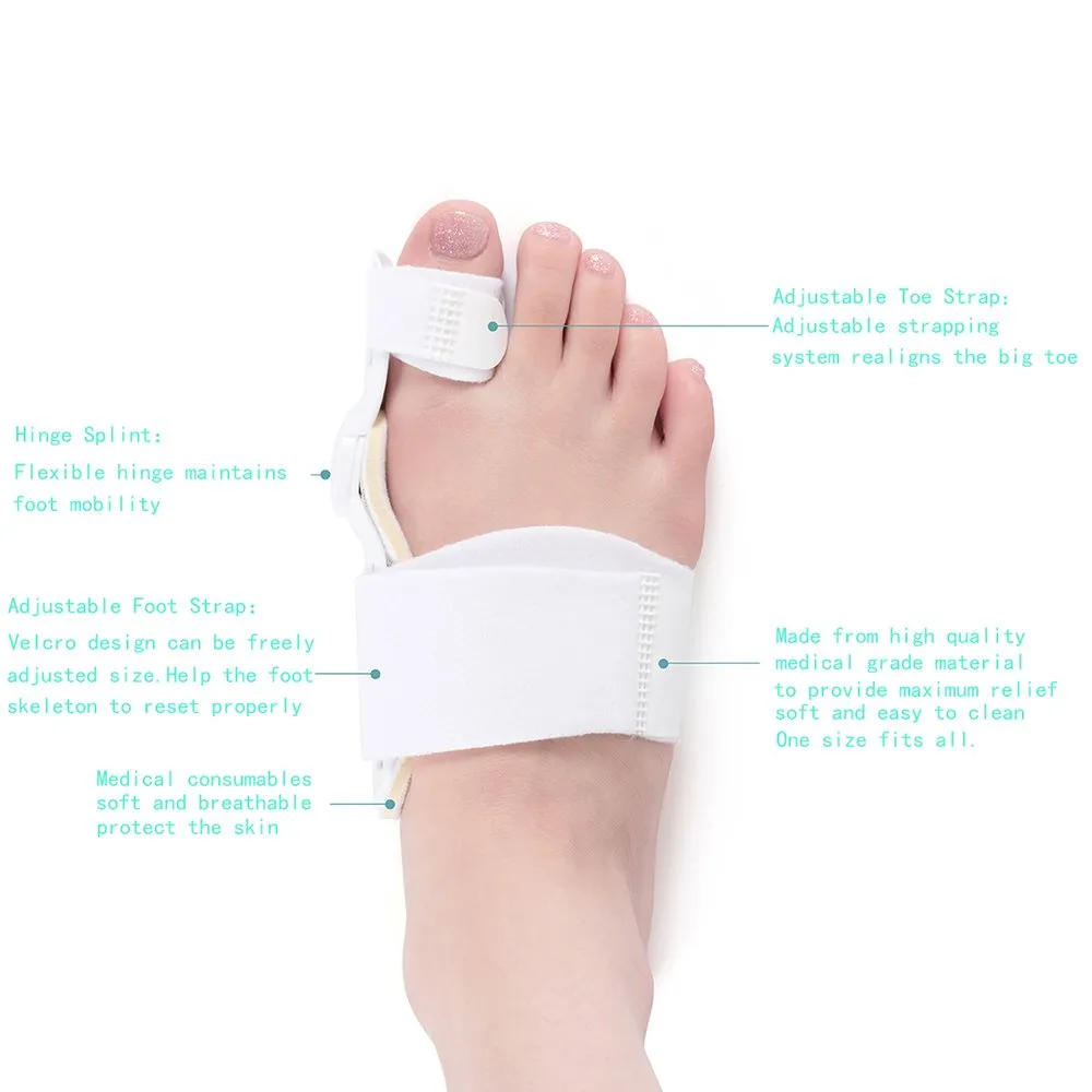 Bunion Corrector for Men & Women - Orthopedic Bunion Splint, Hallux Valgus Brace