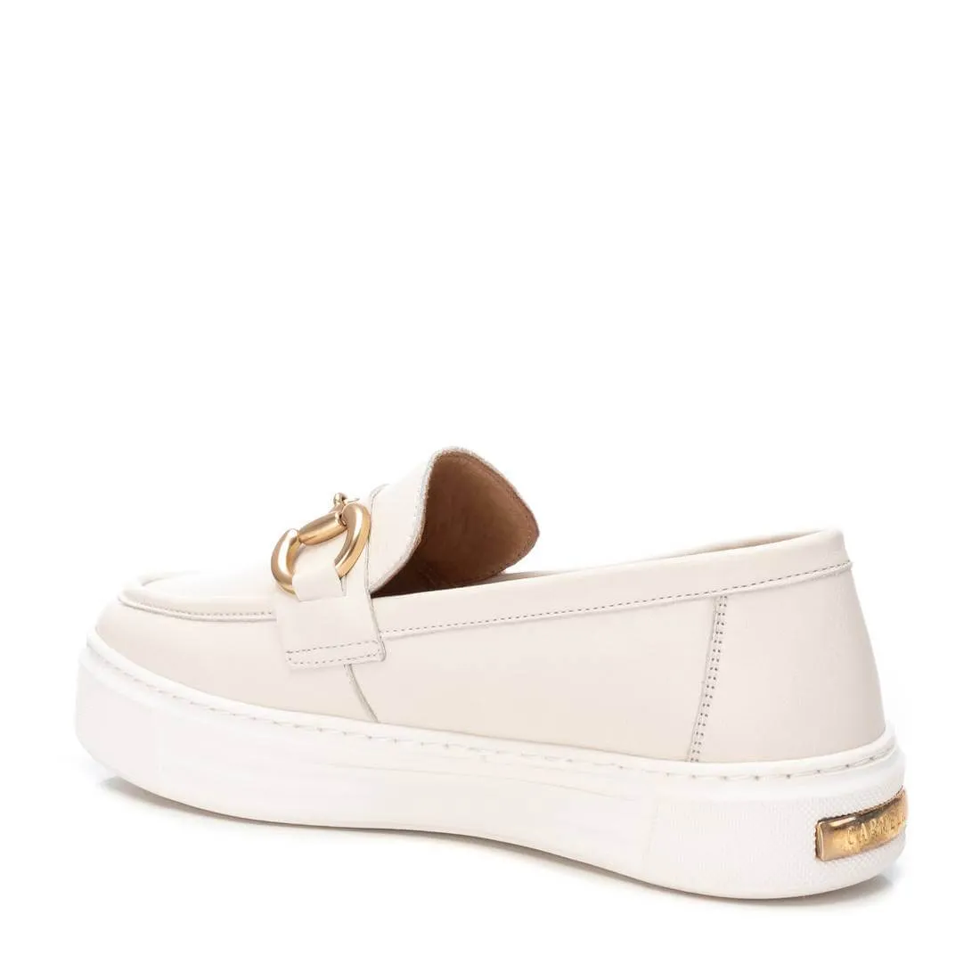 Carmela Soft Cream Leather Slip On Shoes