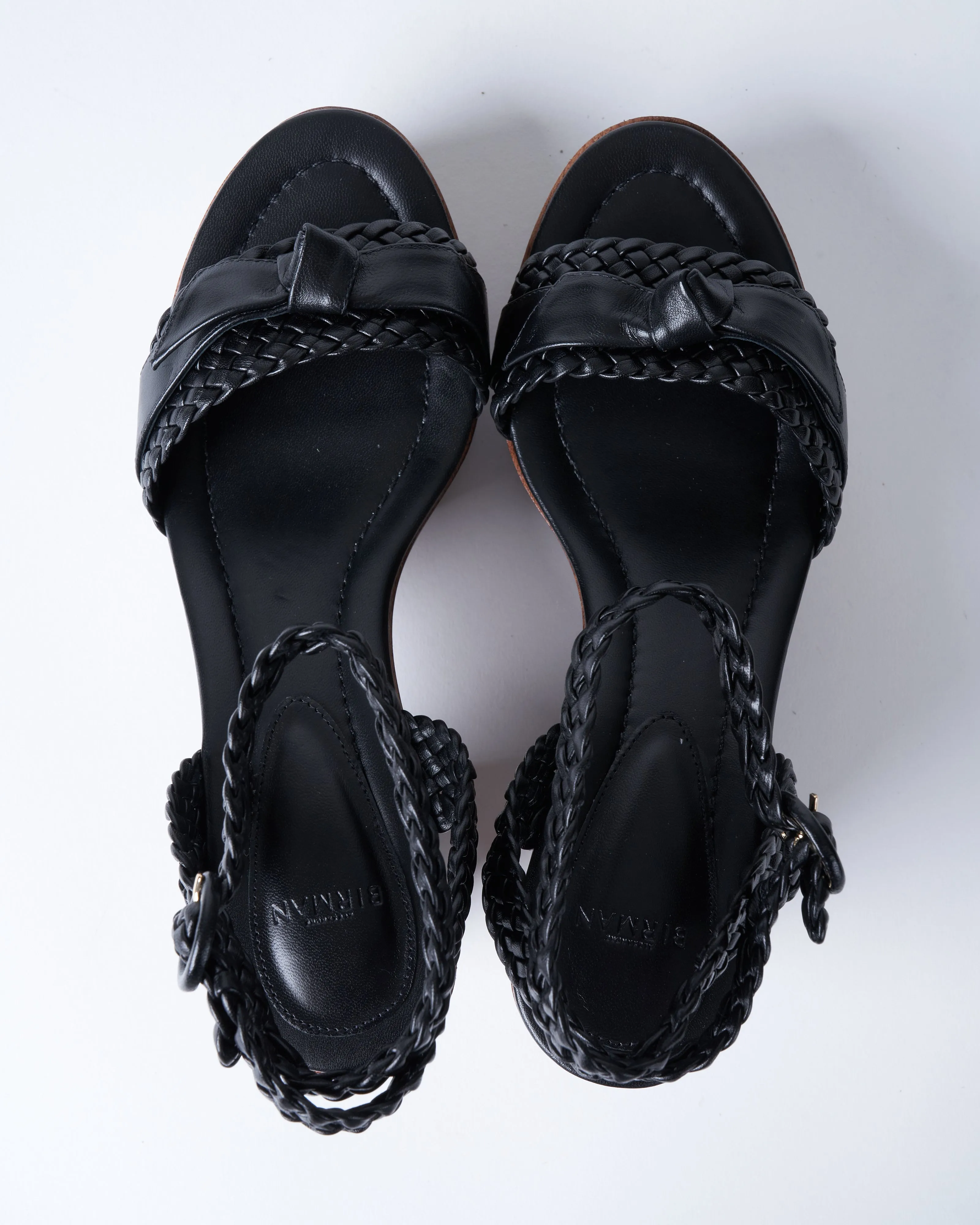 clarita woven clog 110 - black leather
