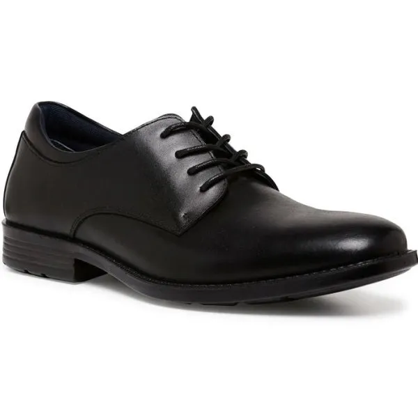 .Clarks Boston School Shoes Black Leather - (201227) - BSN - R2L11