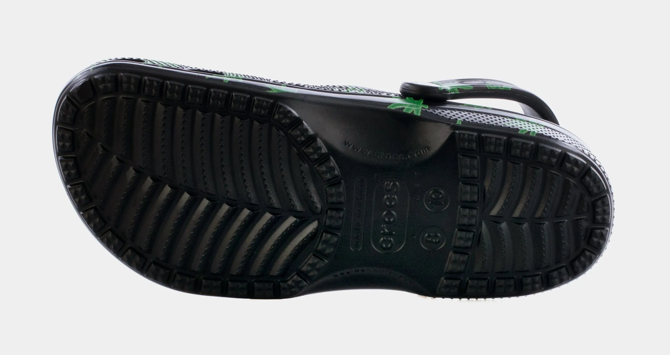 Classic Hemp Leaf Clog Mens Sandals (Black)