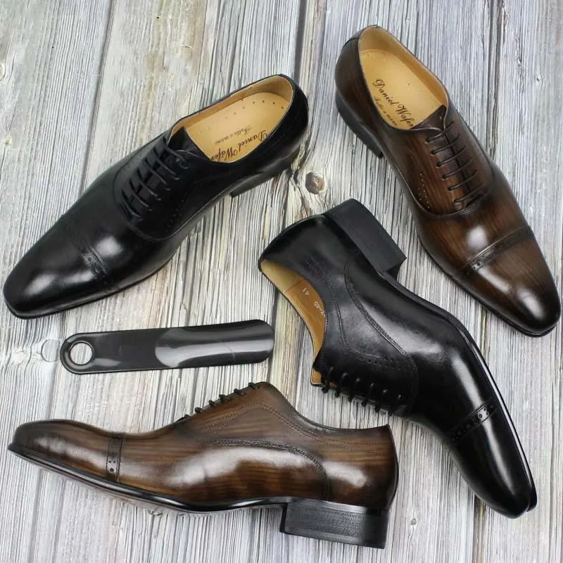Classic Men's Oxford Lace Up Leather Shoes