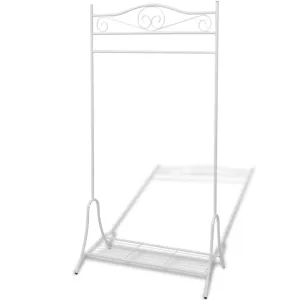 Clothing Rack White Steel