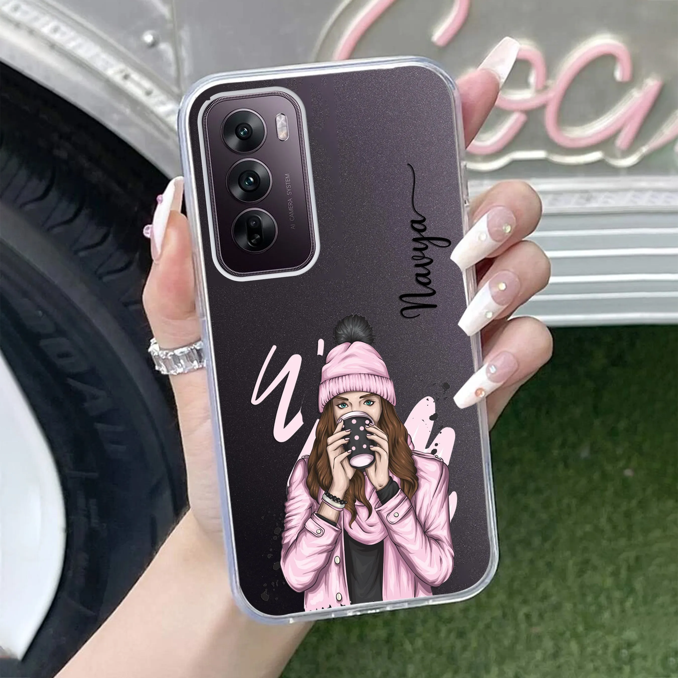 Coffee Time Customize Transparent Silicon Case For Oppo