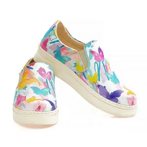 Colored Butterfly Slip on Sneakers Shoes NVN122