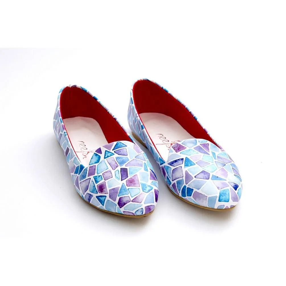 Colored Glass Fragments Ballerinas Shoes NBL215