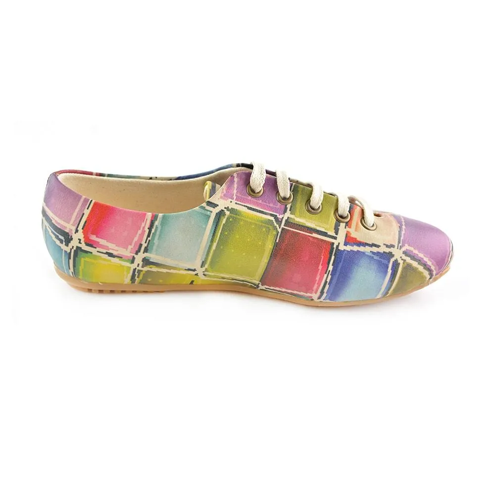 Colored Stones Ballerinas Shoes SLV019