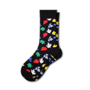 Colorful Women's Cotton Crew Socks in Combed Cotton