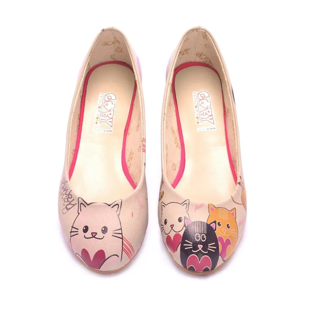 Cute Cats Ballerinas Shoes 1075