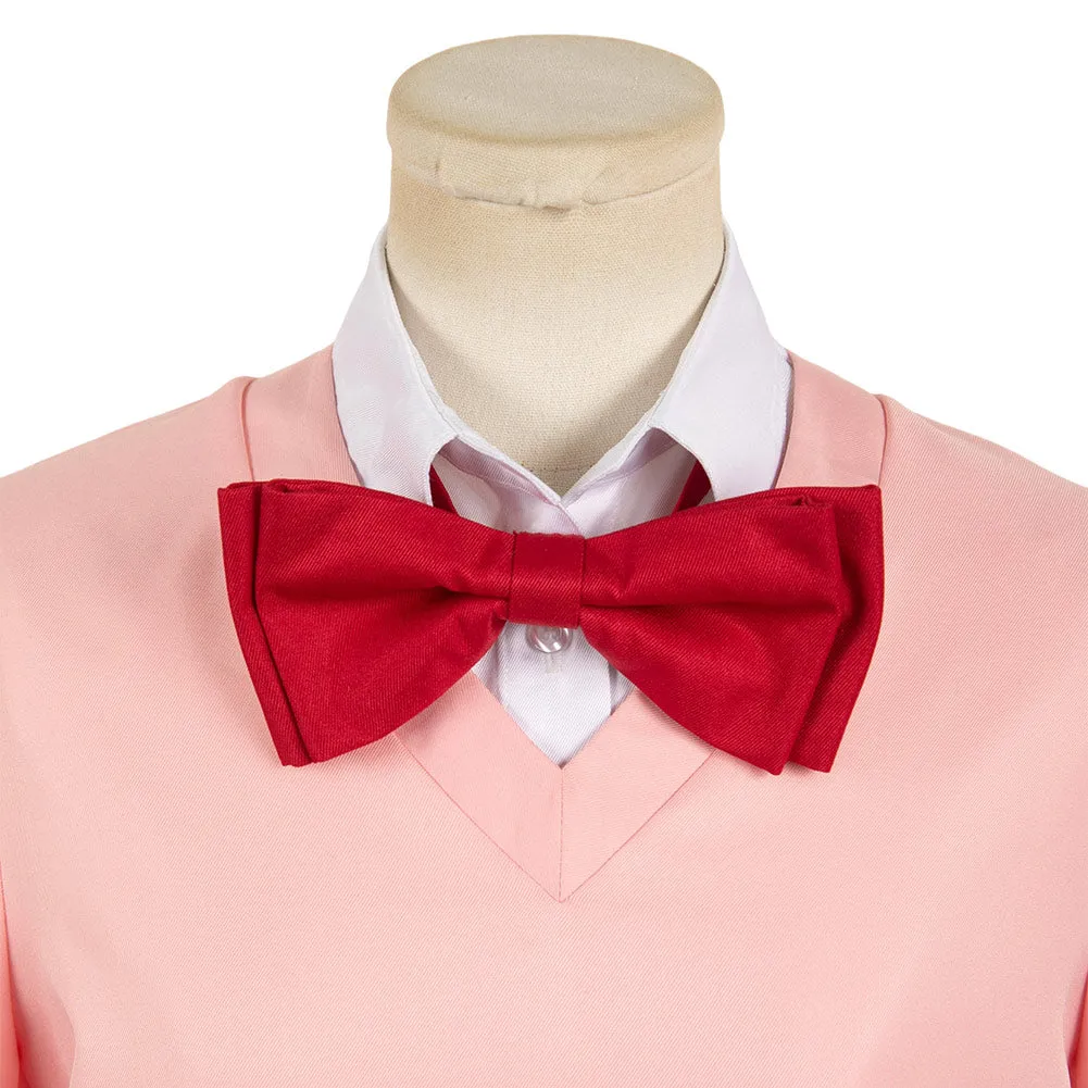 Dan da dan Momo Ayase Women Pink Uniform Dress Party Carnival Halloween Cosplay Costume