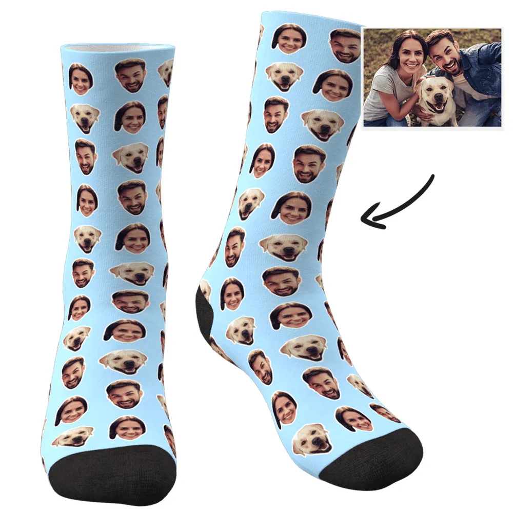 Dog Lover Gift Dog Face Socks Custom Socks Gifts