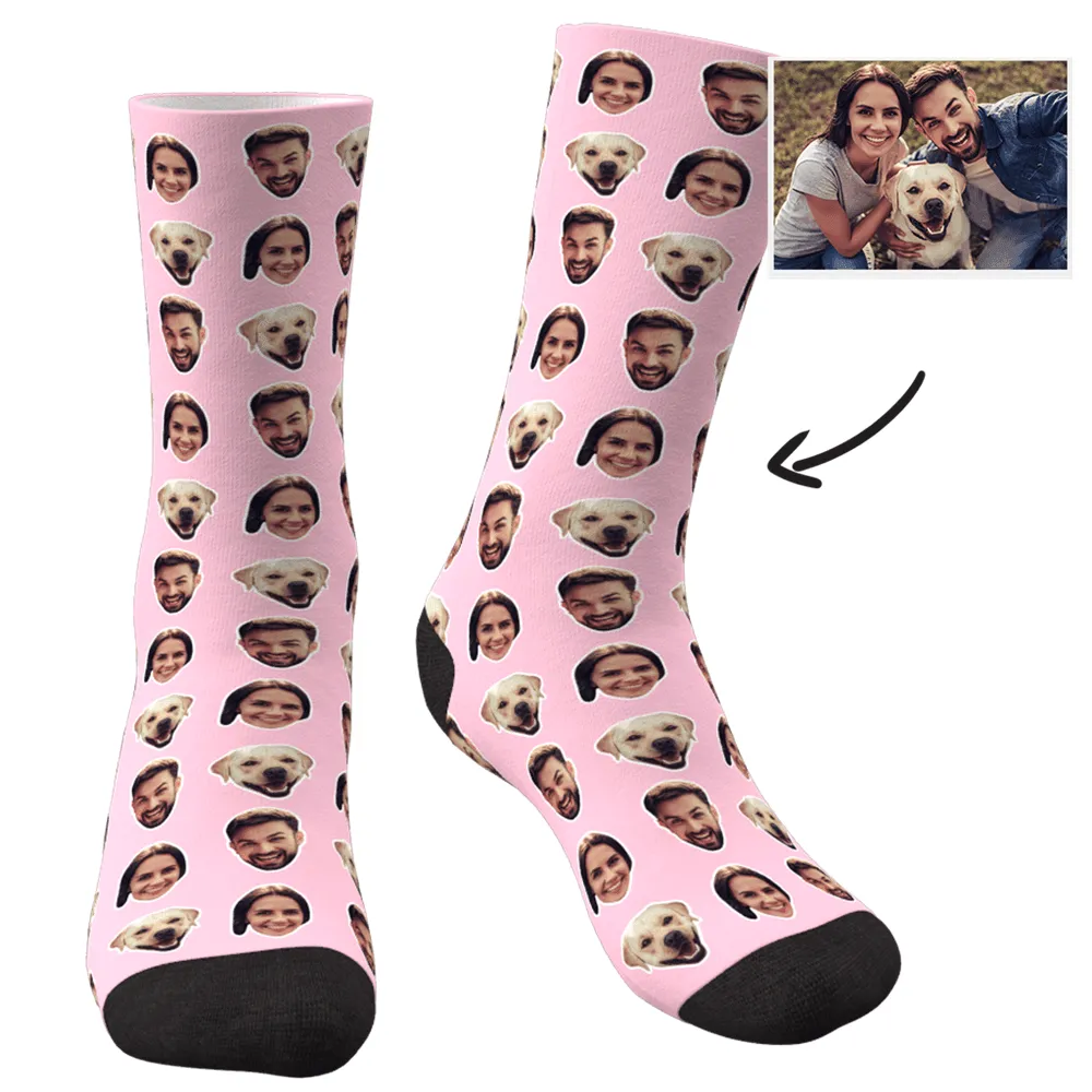 Dog Lover Gift Dog Face Socks Custom Socks Gifts