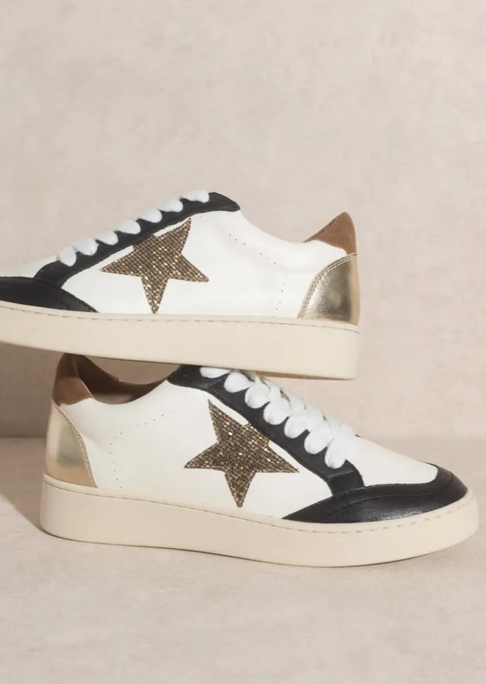 Eliana Black Vintage Sneakers - FINAL SALE
