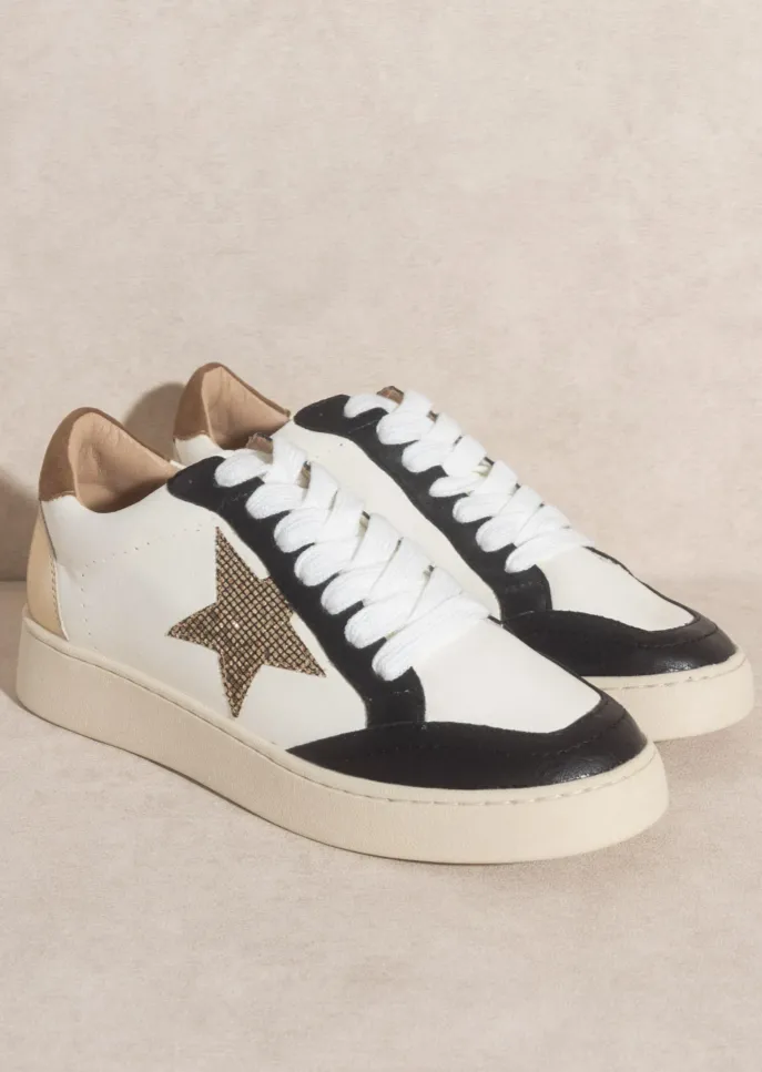 Eliana Black Vintage Sneakers - FINAL SALE